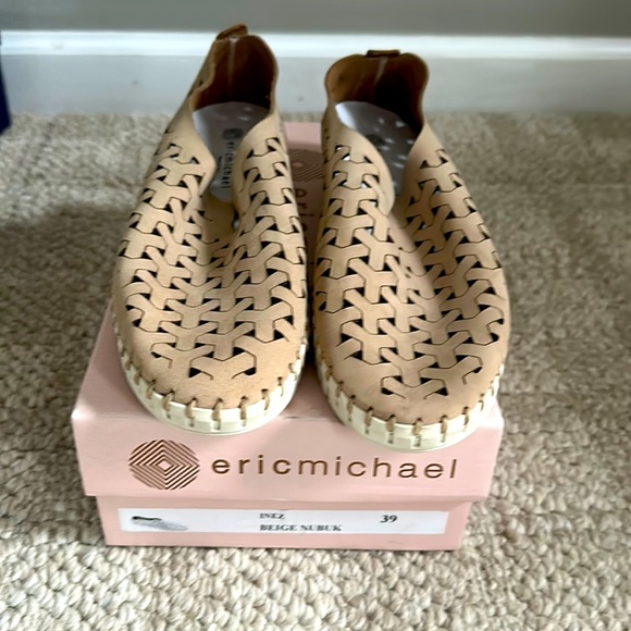 Eric Michael Shoes - Brand new, never worn Eric Michale Beige Nubuk Inez Shoe